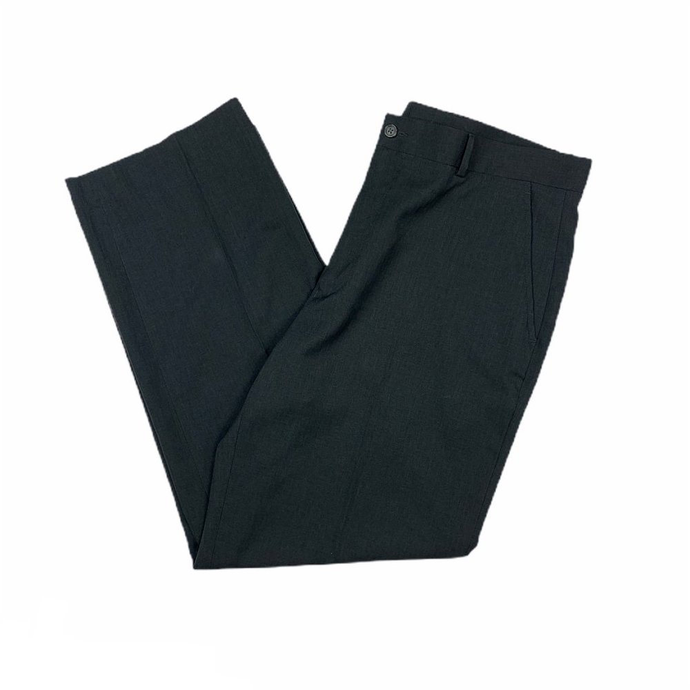 Perry Ellis 36 X 30 Gray Dress Pants Flat Front